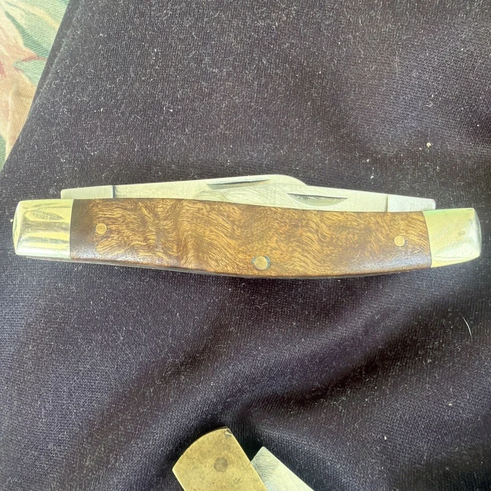 Old Timer 8OTW‎ Desert Ironwood Handle 3-BLADE Stainless Handles Used